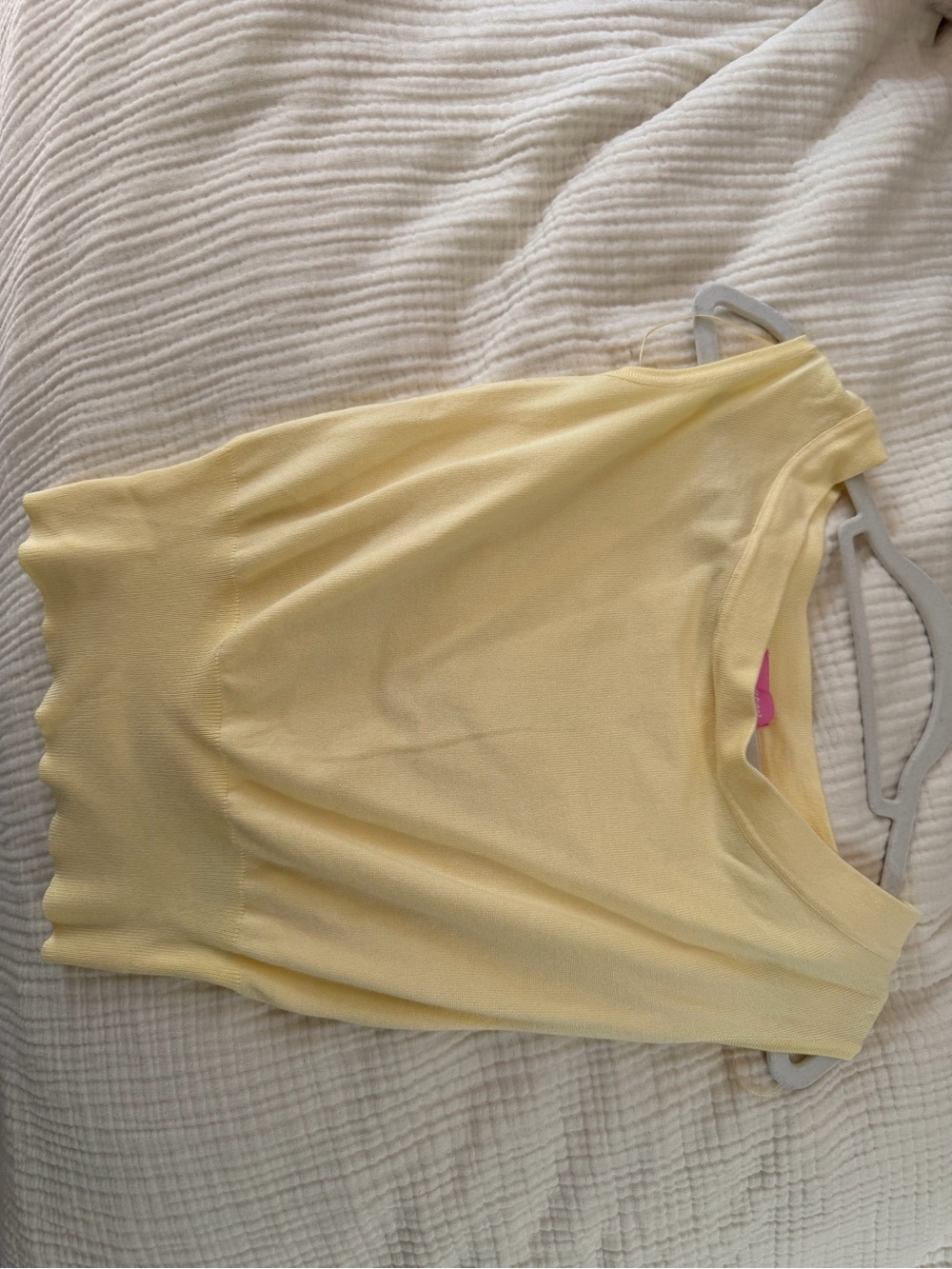 XS Light Yellow edikted Sleeveless Knit Top